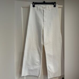 Zara White wide -Leg Jeans